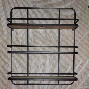 Hobby Lobby Rustic Farmhouse Black and Brown Display Shelf